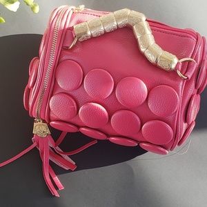 OLIVA- (Pink) Boston Button Tassel Bag